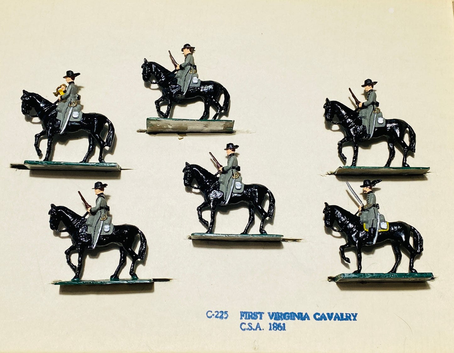 Confederate 1st Virginia Cavalry Soldiers by ModelToys USA 30mm American Civil War MTC10