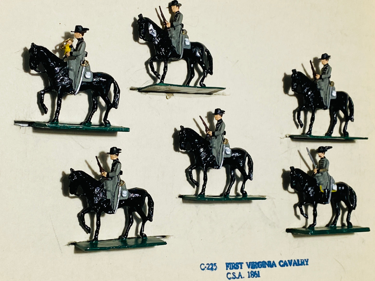Confederate 1st Virginia Cavalry Soldiers by ModelToys USA 30mm American Civil War MTC10