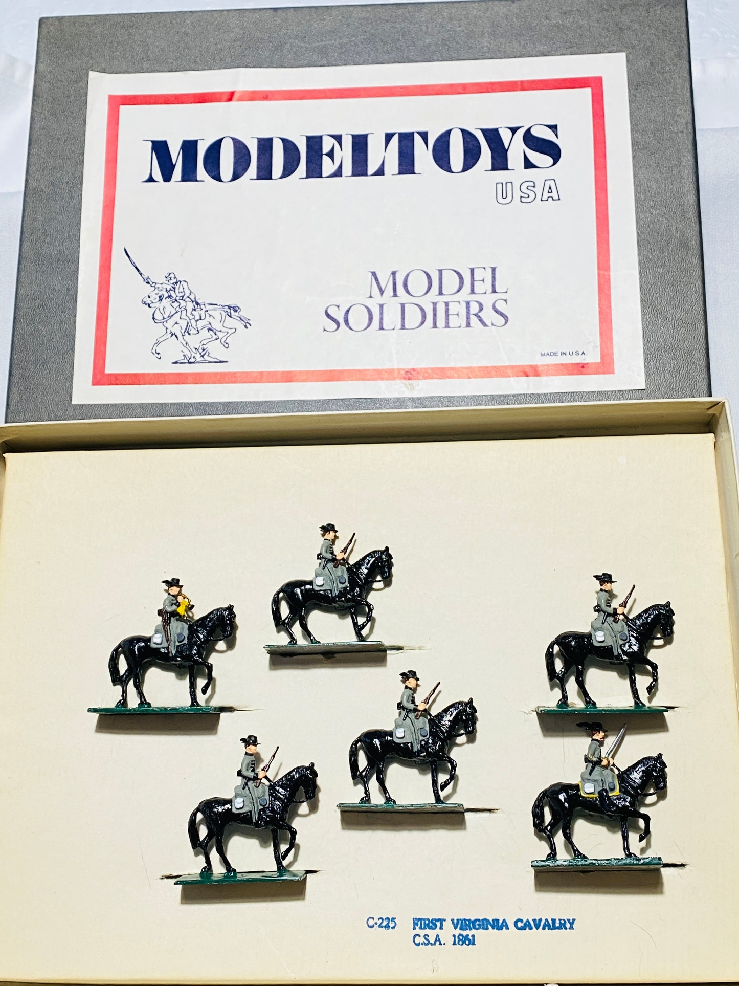 Confederate 1st Virginia Cavalry Soldiers by ModelToys USA 30mm American Civil War MTC10