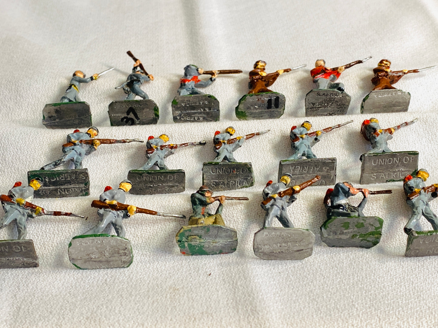 X- SAE 30mm American Civil War Confederate Infantry Lead Toy Soldiers