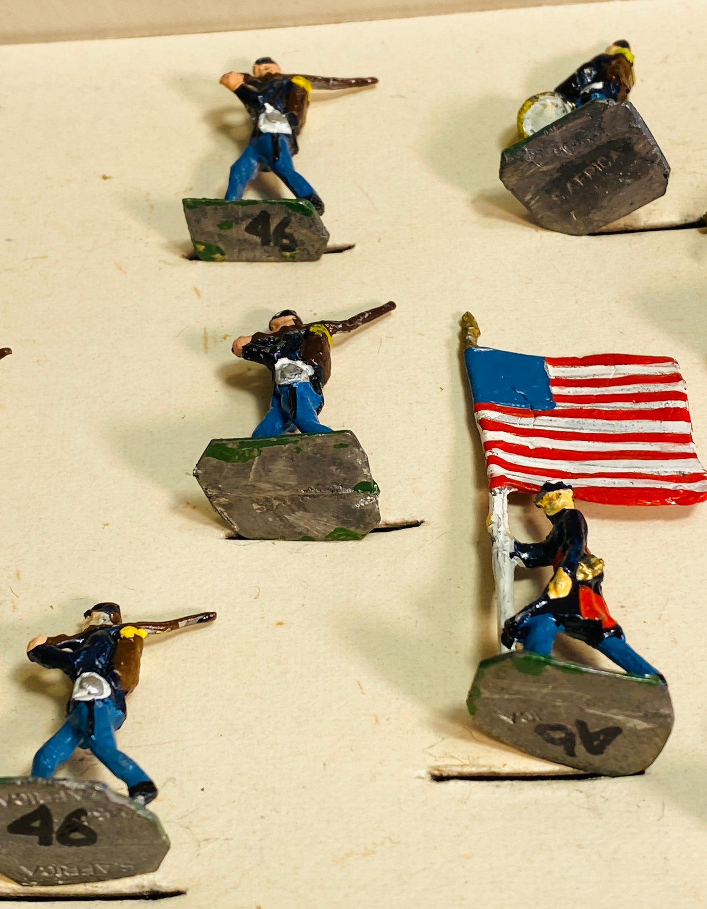 X - SAE 30mm  American Civil War Union Infantry Marching In Box