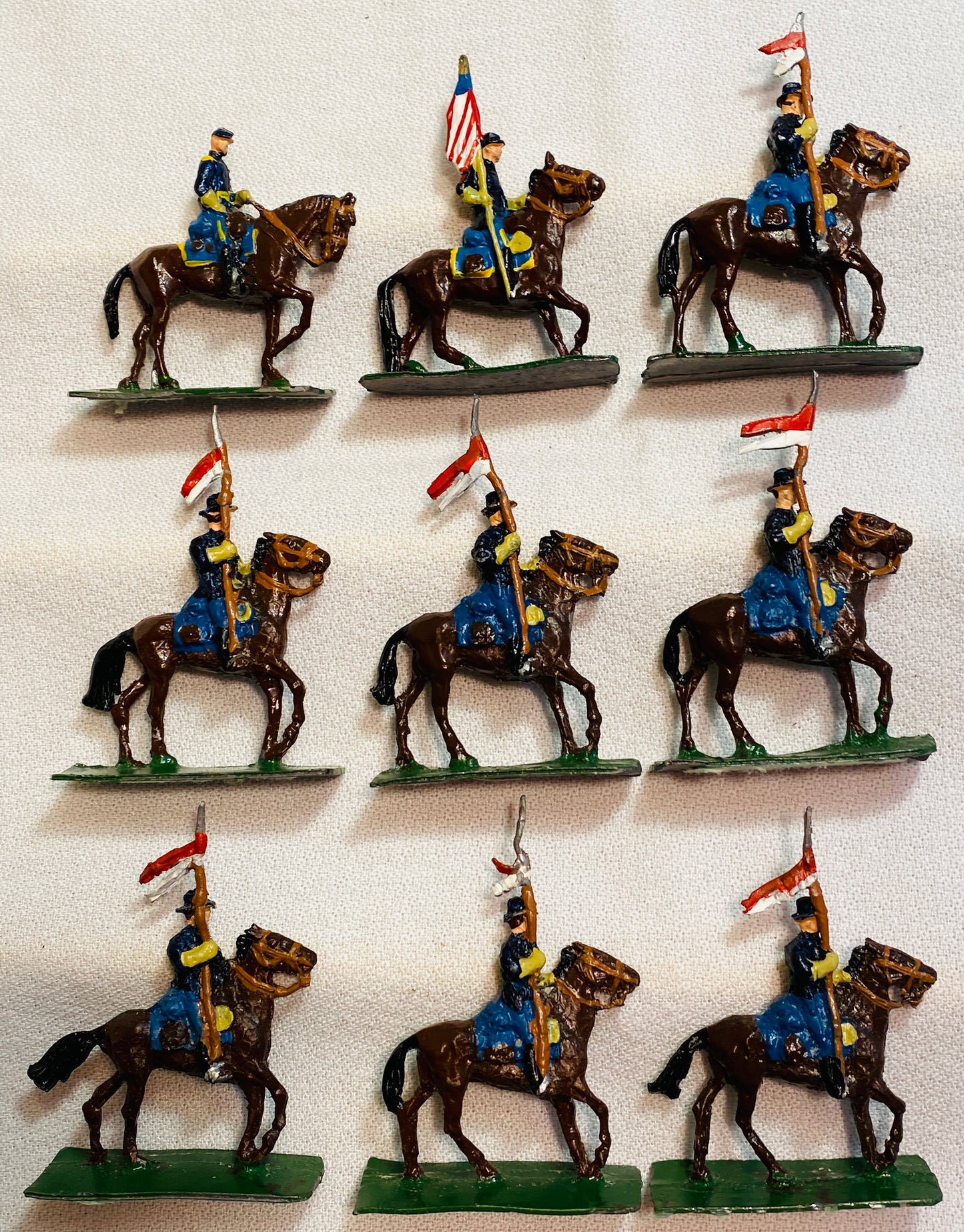 X- SAE 30mm  American Civil War Marching Union Cavalry Lancers