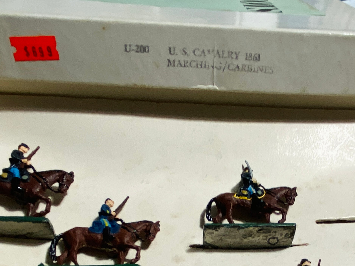 X- 30mm ModelToys USA - SAE Compatible American Civil War Union Cavalry Marching with Carbines