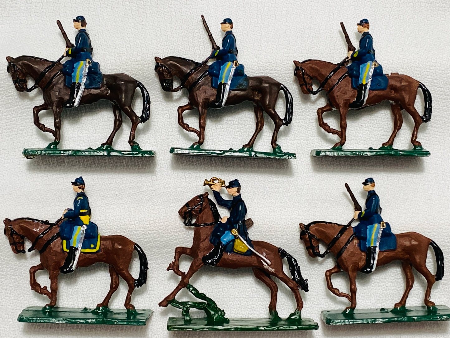 X- SAE Compatible 30mm ModelToys USA Civil War Union Cavalry Soldiers