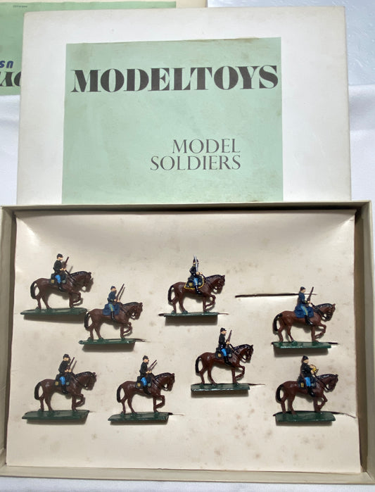 X- 30mm ModelToys USA - SAE Compatible American Civil War Union Cavalry Marching with Carbines