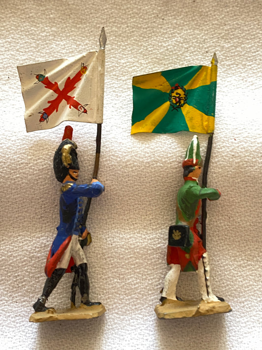 40mm Lead Napoleonic Flag Bearers Figures