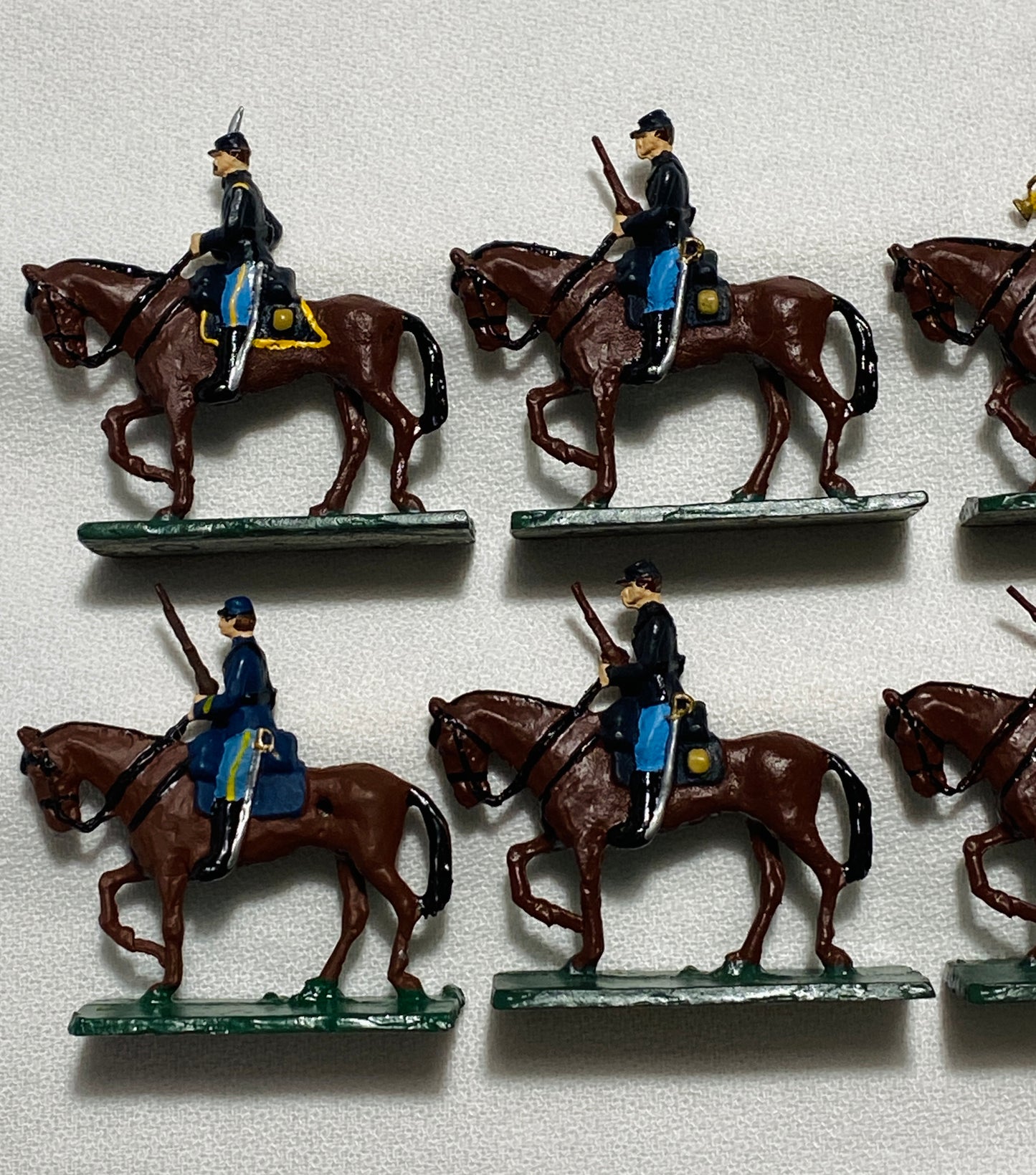 X- 30mm ModelToys USA - SAE Compatible American Civil War Union Cavalry Marching with Carbines