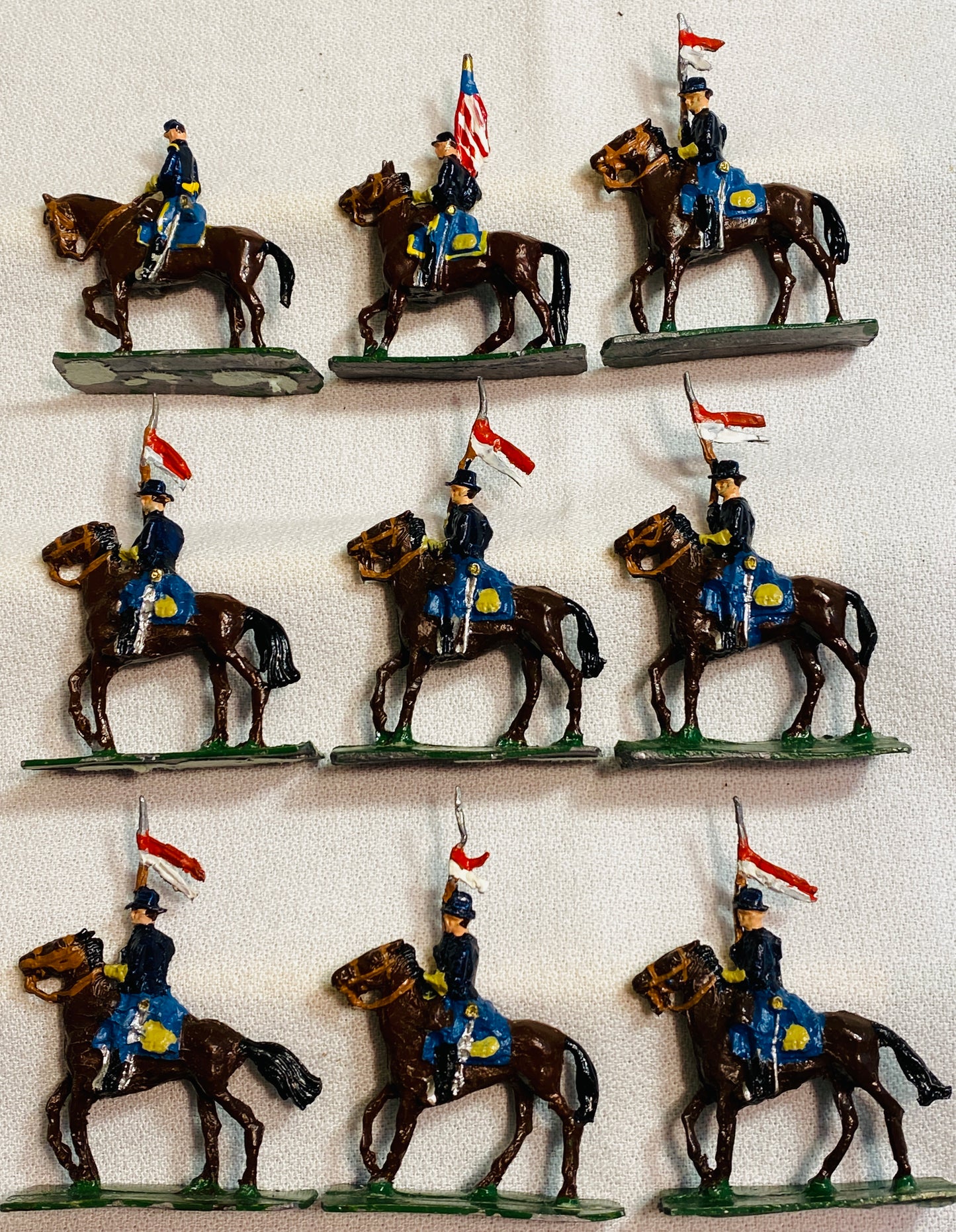 X- SAE 30mm  American Civil War Marching Union Cavalry Lancers