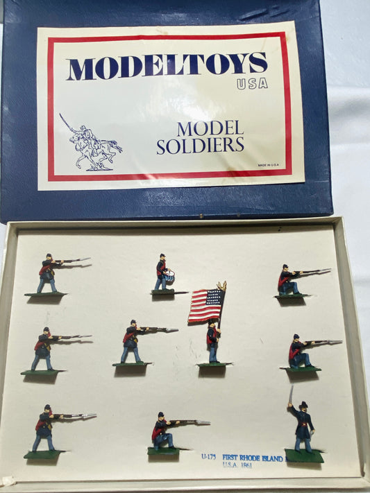 X- 30mm ModelToys USA SAE Compatible American Civil War Union Rhode Island Militia Infantry