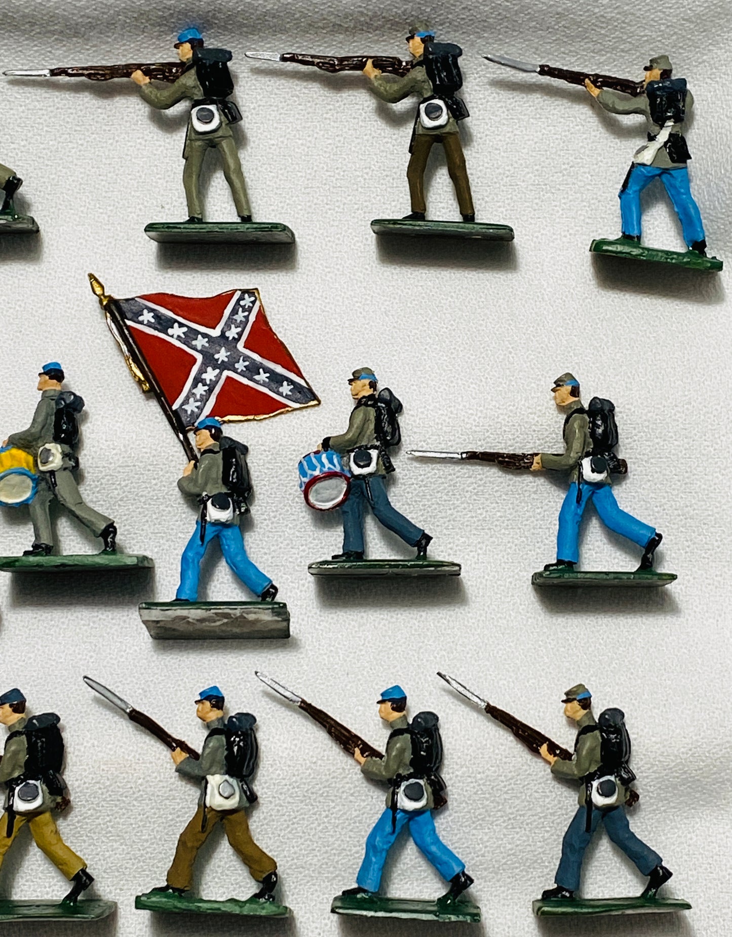 SAE Compatible 30mm ModelToys USA Civil War Confederate Irregular Infantry Soldiers