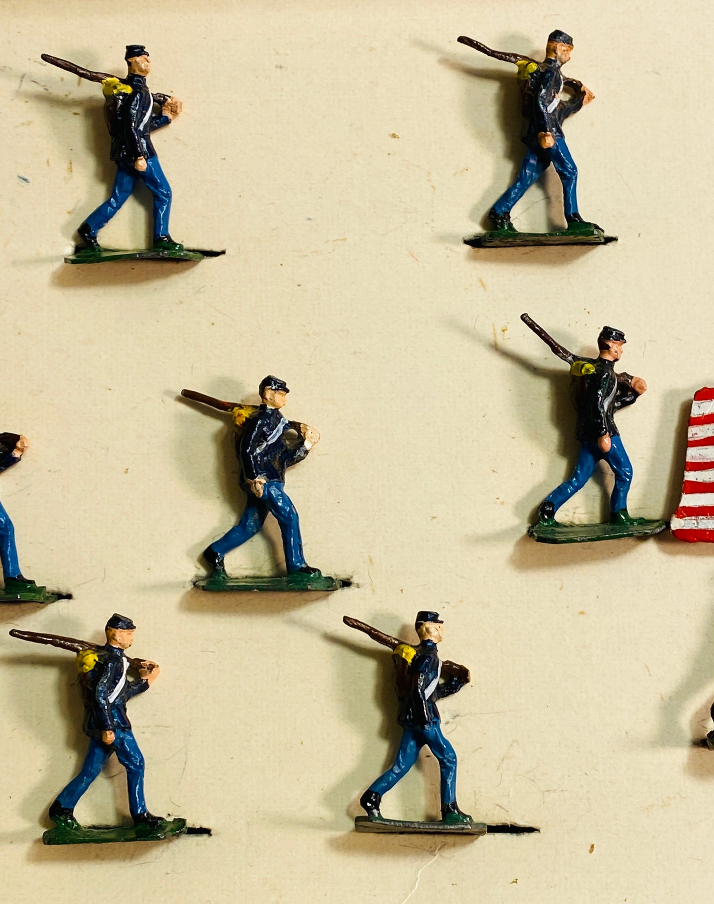 X - SAE 30mm  American Civil War Union Infantry Marching In Box