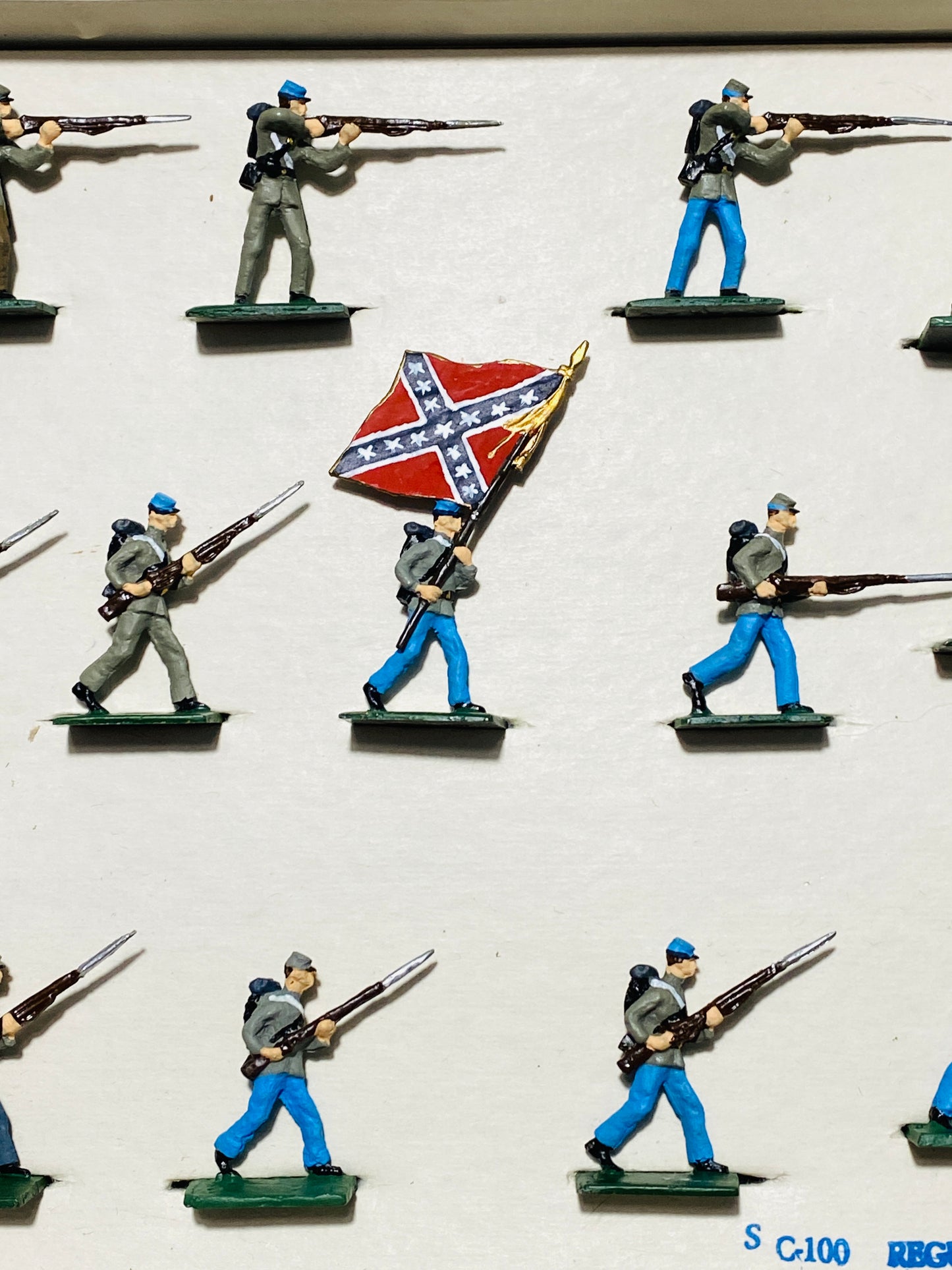 SAE Compatible 30mm ModelToys USA Civil War Confederate Irregular Infantry Soldiers