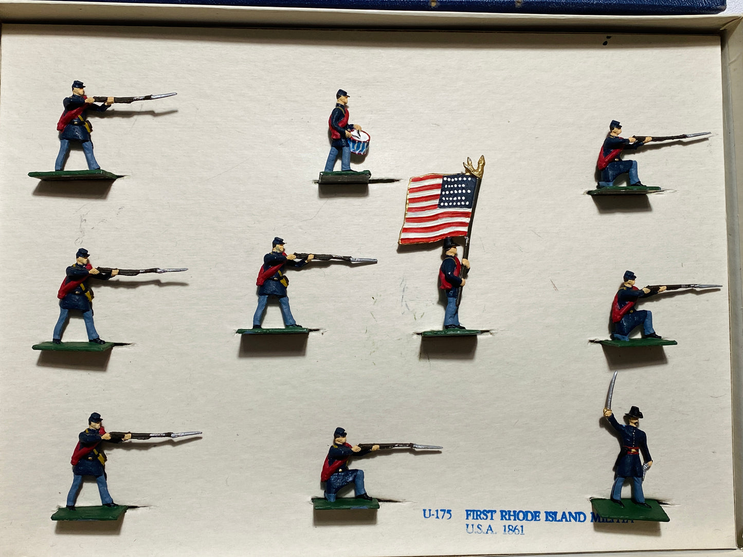 X- 30mm ModelToys USA SAE Compatible American Civil War Union Rhode Island Militia Infantry