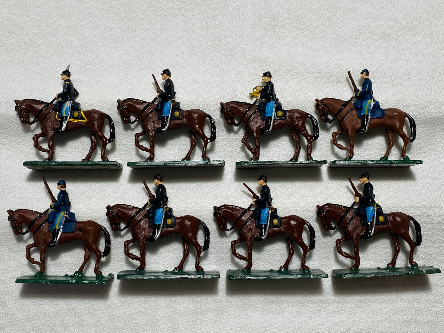 X- 30mm ModelToys USA - SAE Compatible American Civil War Union Cavalry Marching with Carbines