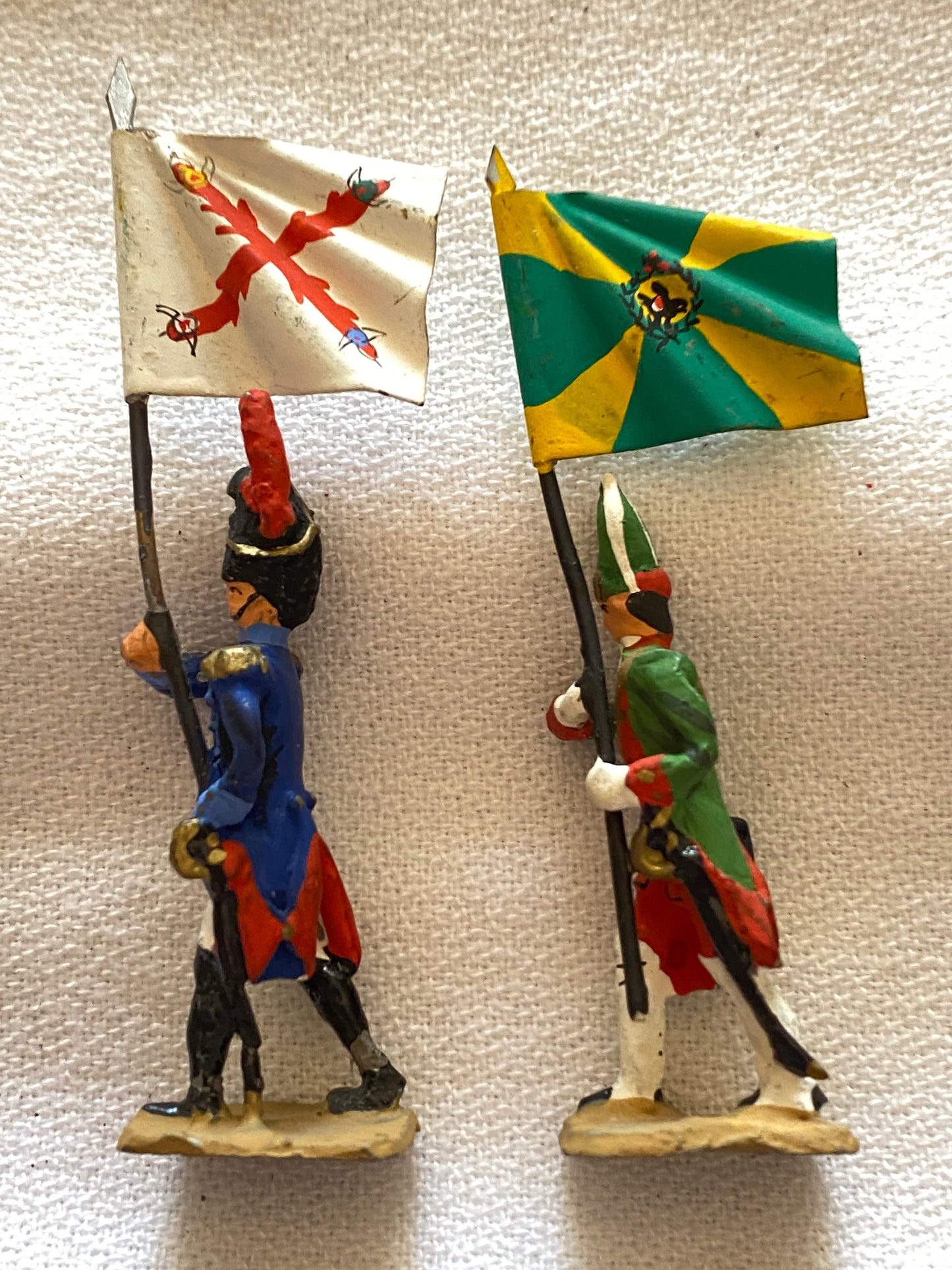 40mm Lead Napoleonic Flag Bearers Figures