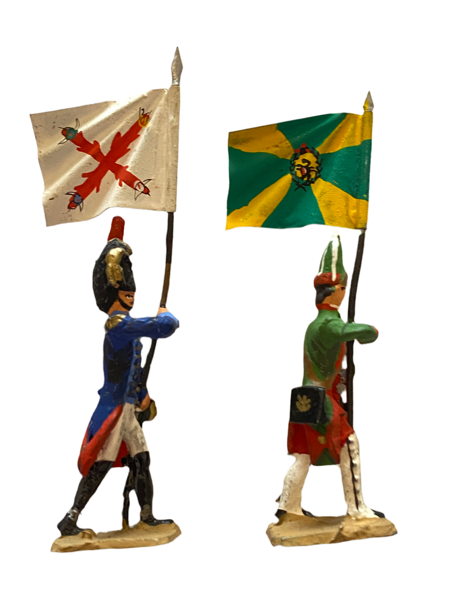 40mm Lead Napoleonic Flag Bearers Figures