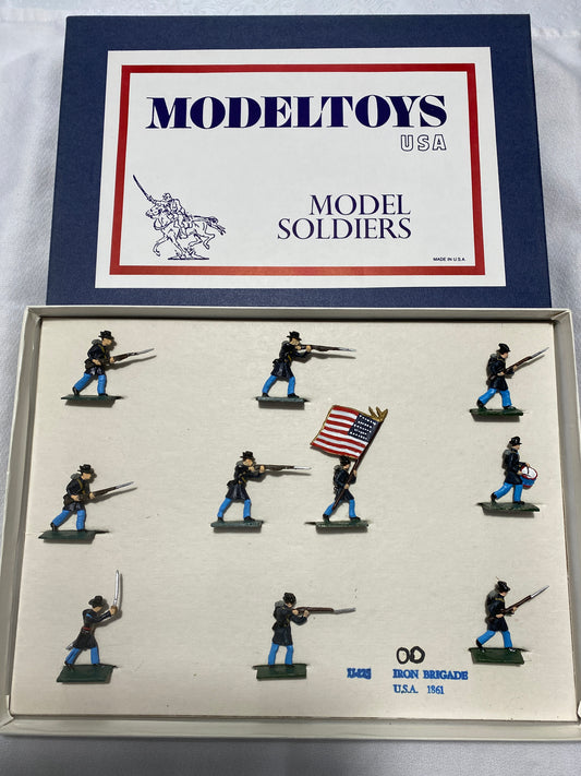 X- SAE Compatible 30mm ModelToys USA MODELTOY American Civil War Union IRON BRIGADE / Black Hat