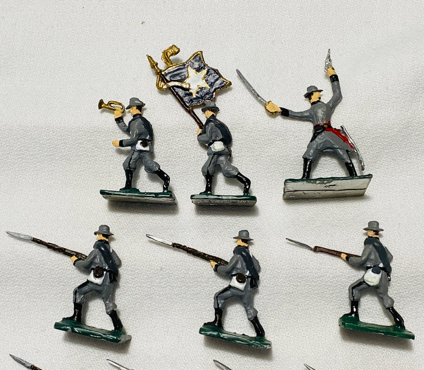 X- SAE Compatible ModelToys USA 30mm MODELTOY American Civil War Confederate TEXAS Infantry 1861