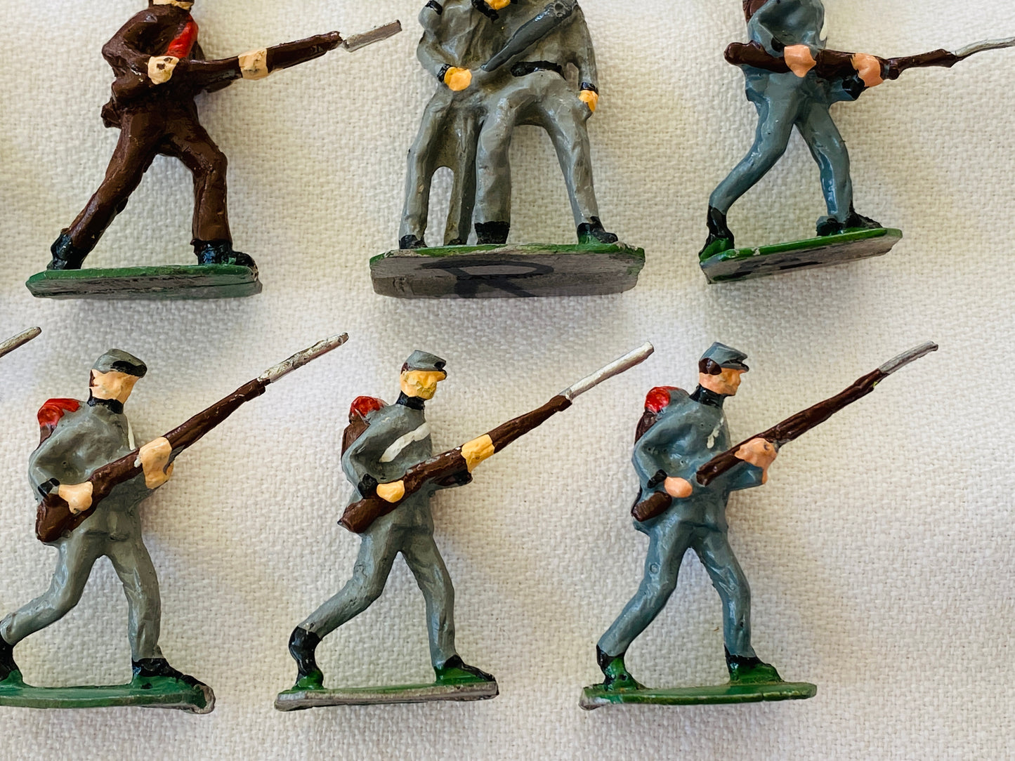 X- SAE 30mm  American Civil War Confederate Infantry Soldiers - Flag