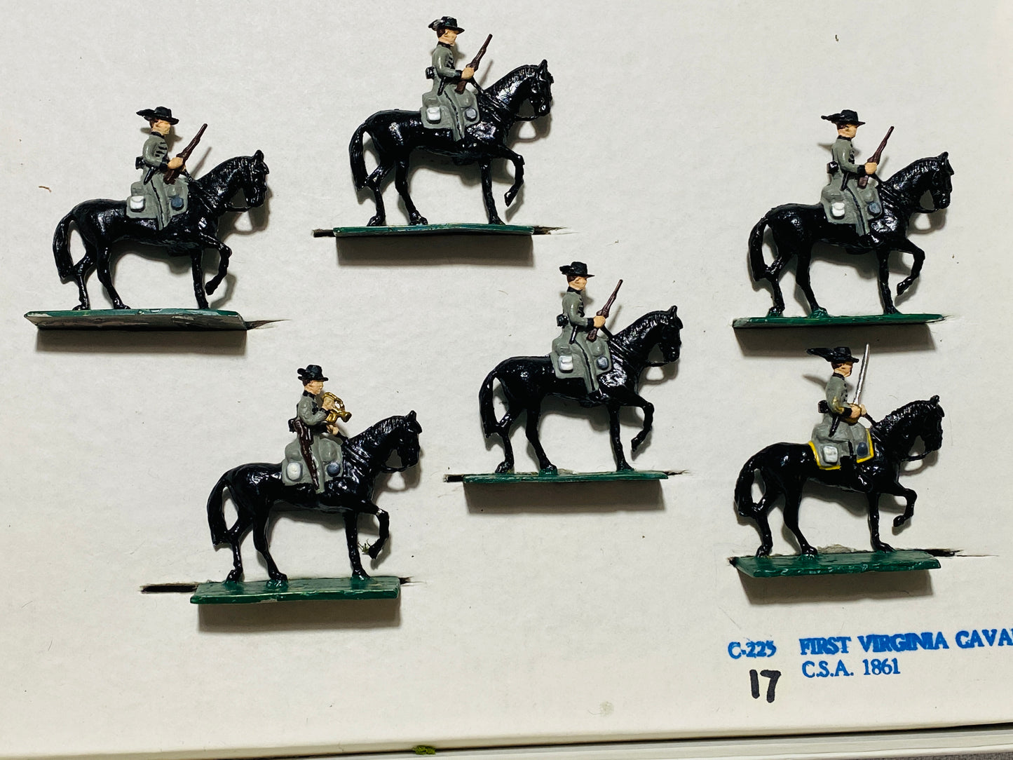 X ModelToys USA 30mm Civil War Confederate 1stVirginia Cavalry