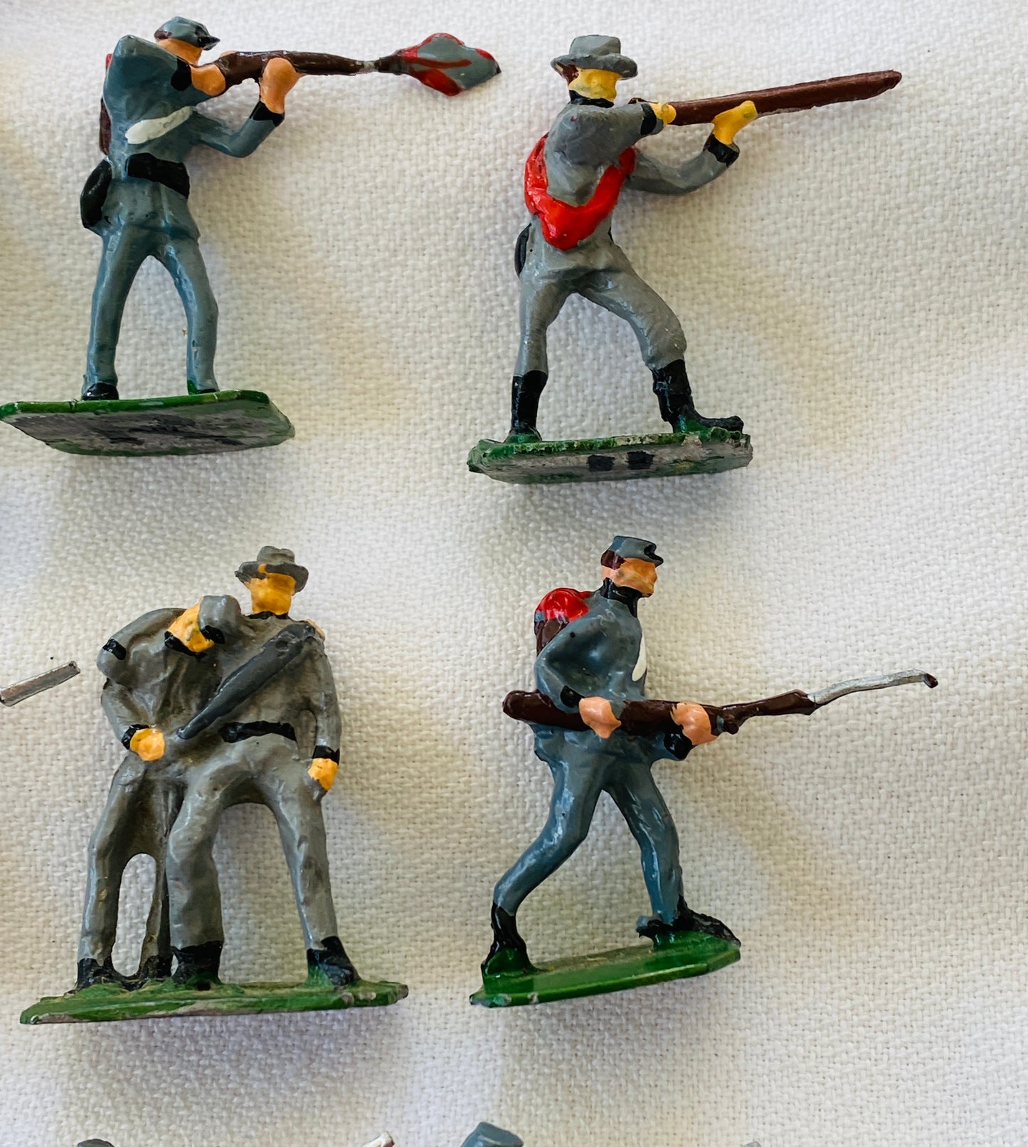 X- SAE 30mm  American Civil War Confederate Infantry Soldiers - Flag