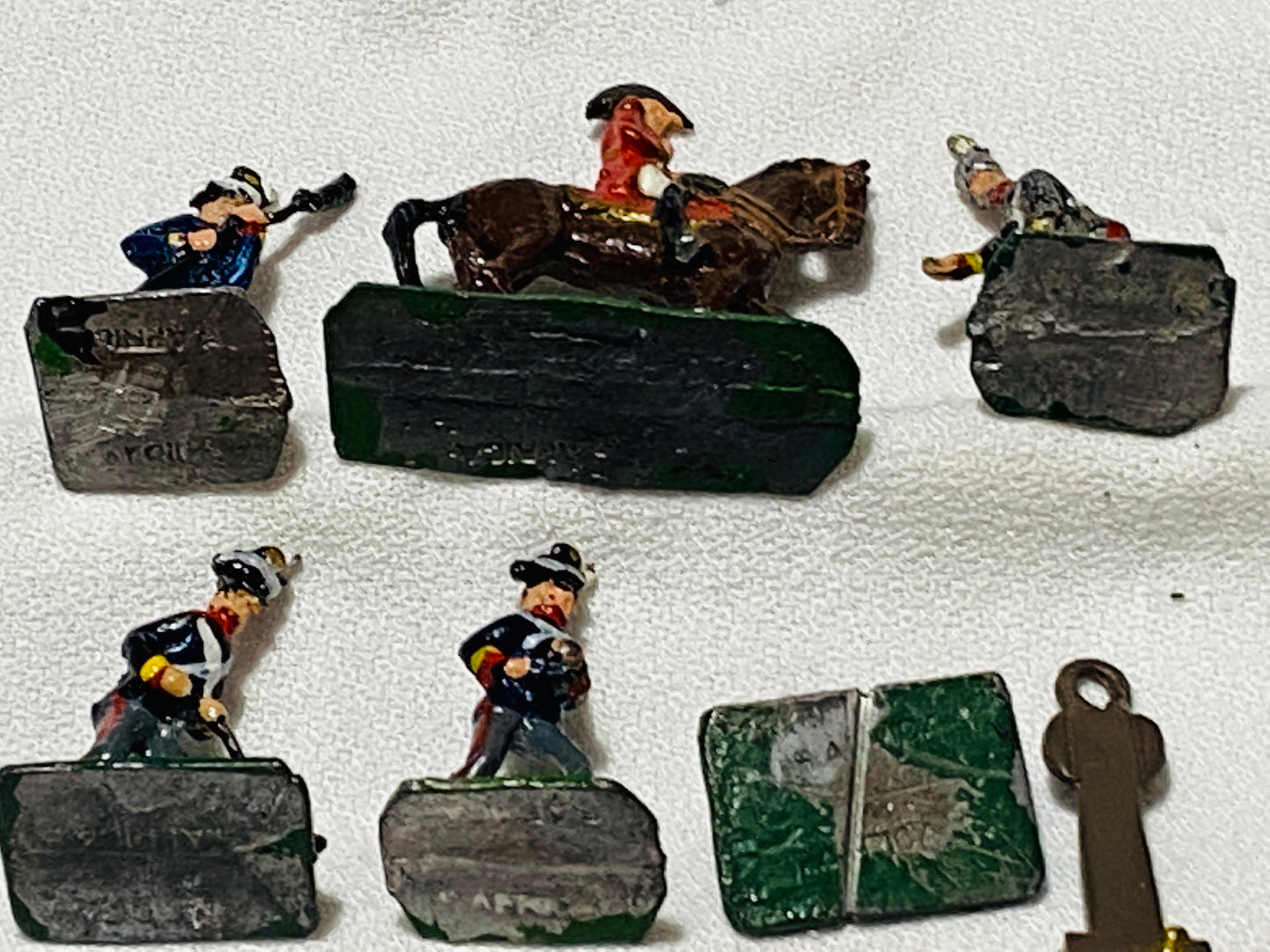 X SAE 30mm  Napoleonic War British Artillery Soldiers Made In Union S Africa