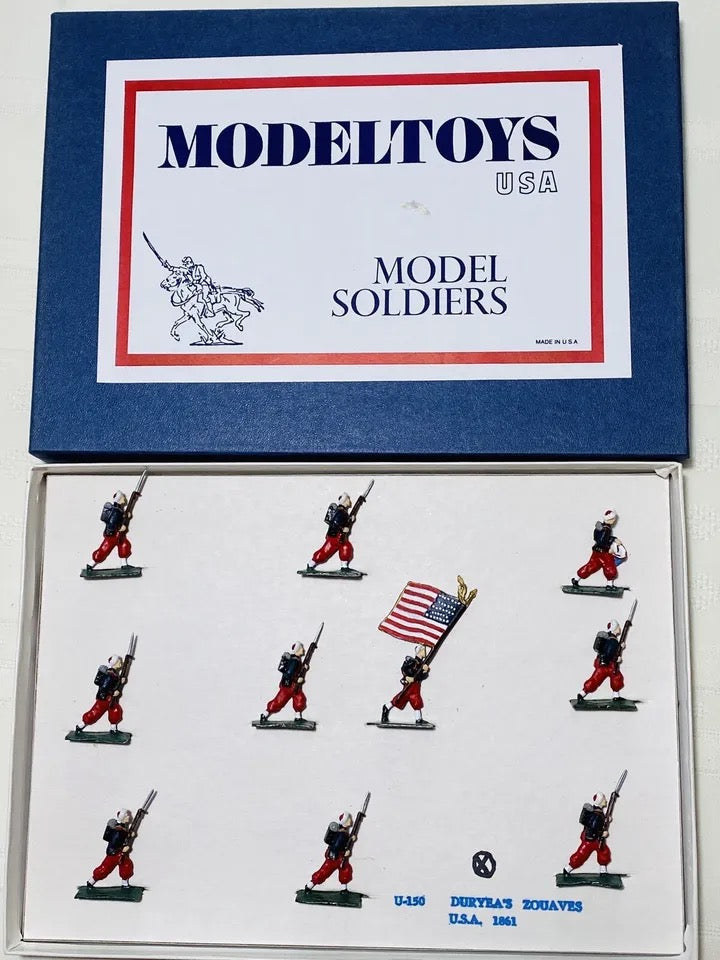 X - SAE Compatible ModelToys USA 30mm American Civil War Union Duryea's Zouaves Infantry