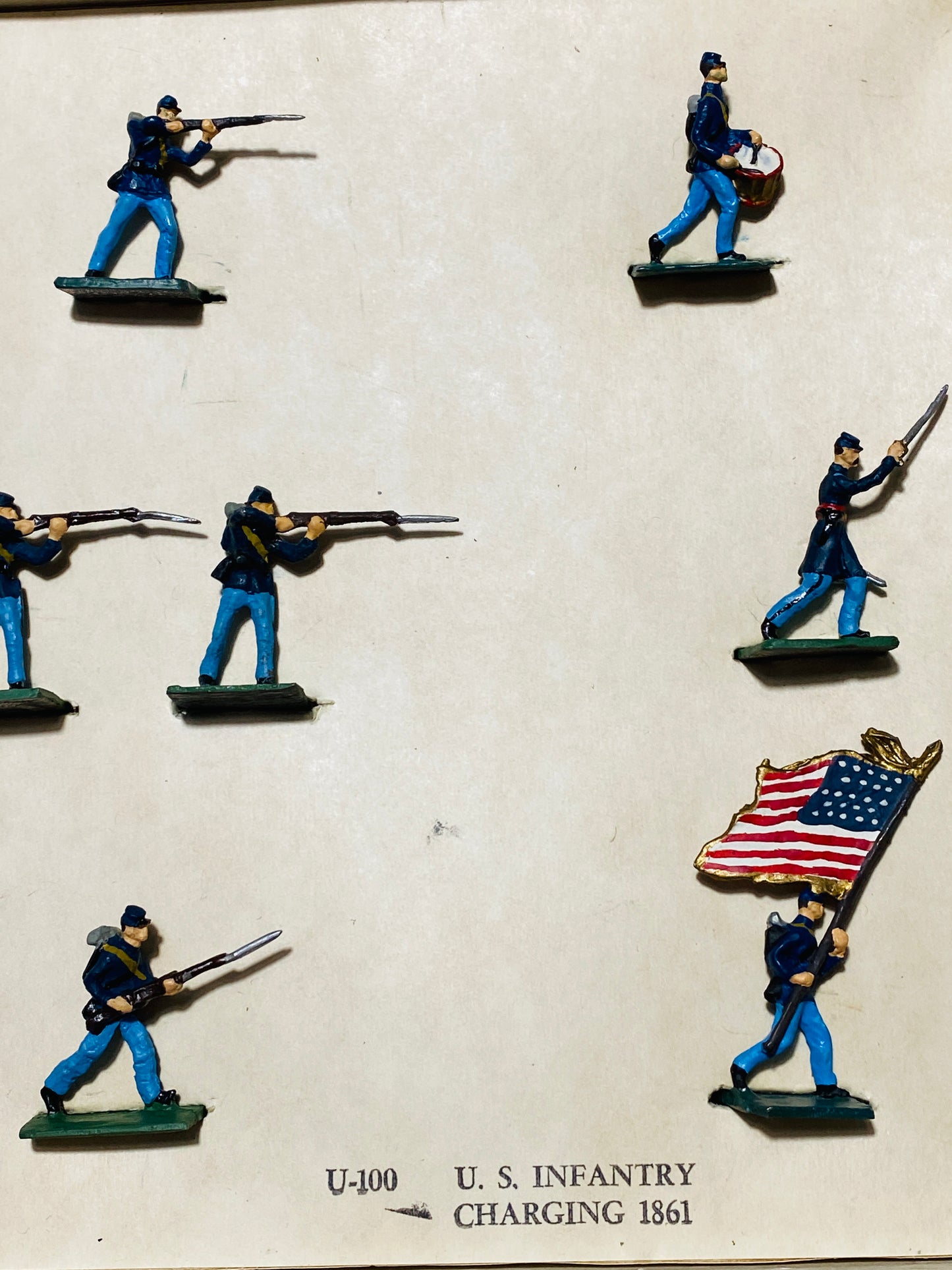 X ModelToys USA 30mm Civil War Union Infantry in Action