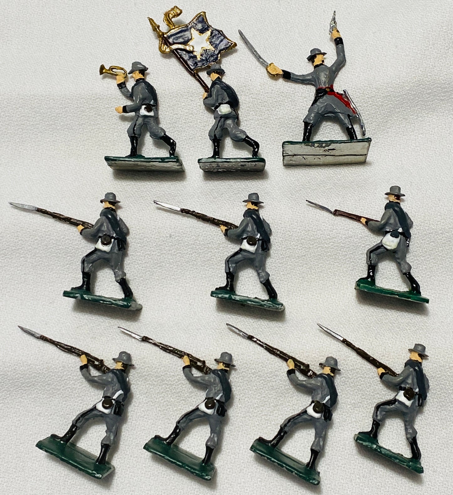 X- SAE Compatible ModelToys USA 30mm MODELTOY American Civil War Confederate TEXAS Infantry 1861