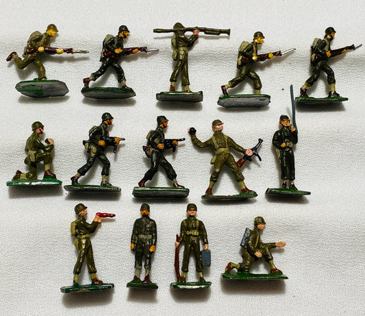 X SAE 30mm  World War II American Infantry Action Soldiers