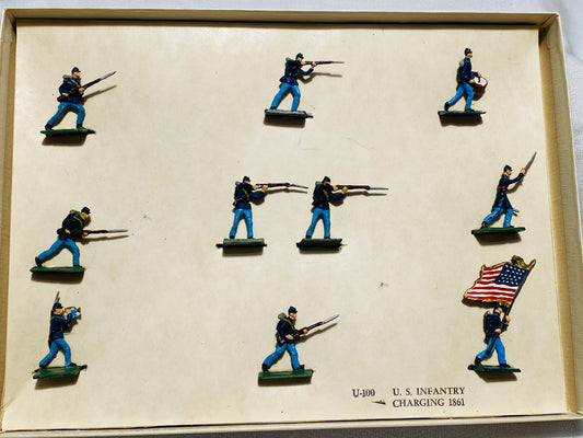 X ModelToys USA 30mm Civil War Union Infantry in Action