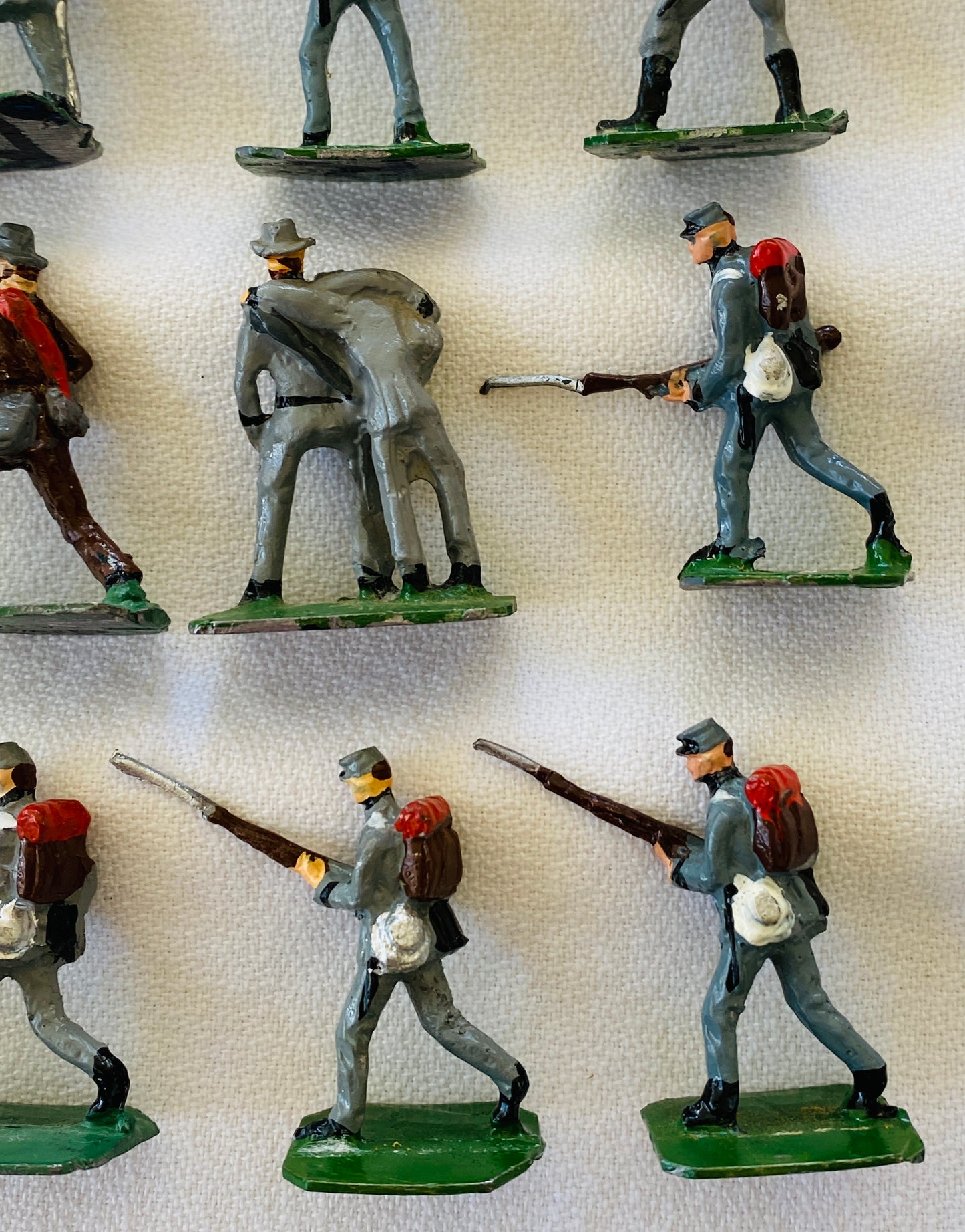 X- SAE 30mm  American Civil War Confederate Infantry Soldiers - Flag