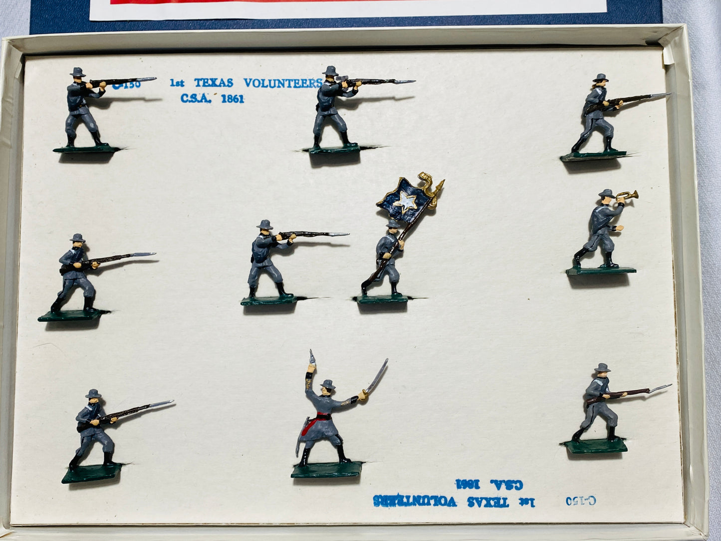 X- SAE Compatible ModelToys USA 30mm MODELTOY American Civil War Confederate TEXAS Infantry 1861