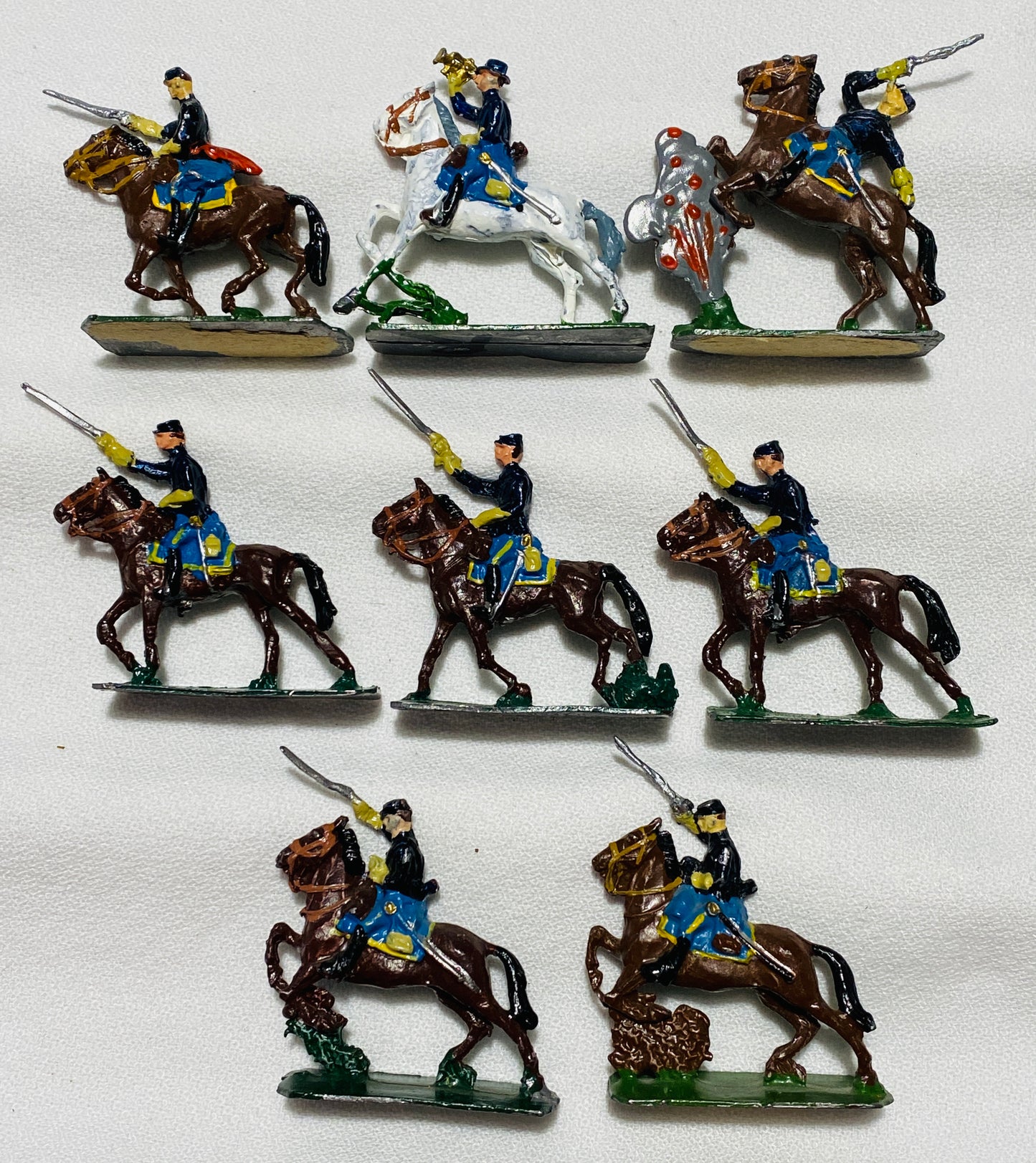 X- SAE 30mm American Civil War Federal Cavalry Soldiers