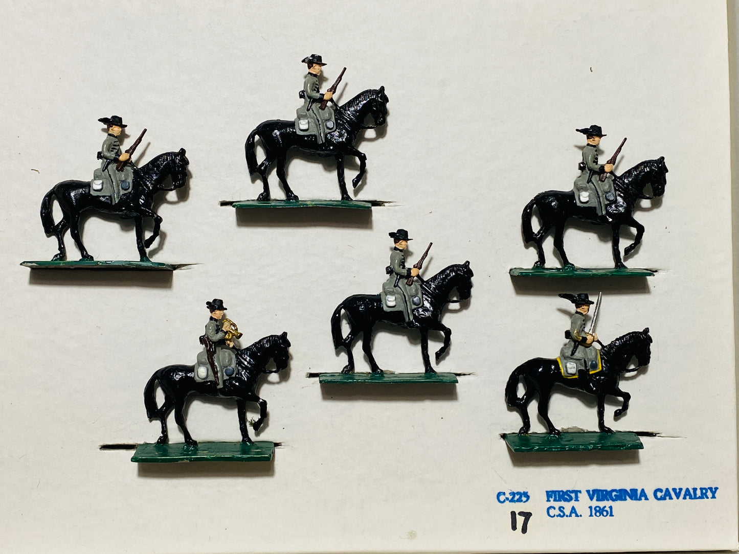 X ModelToys USA 30mm Civil War Confederate 1stVirginia Cavalry