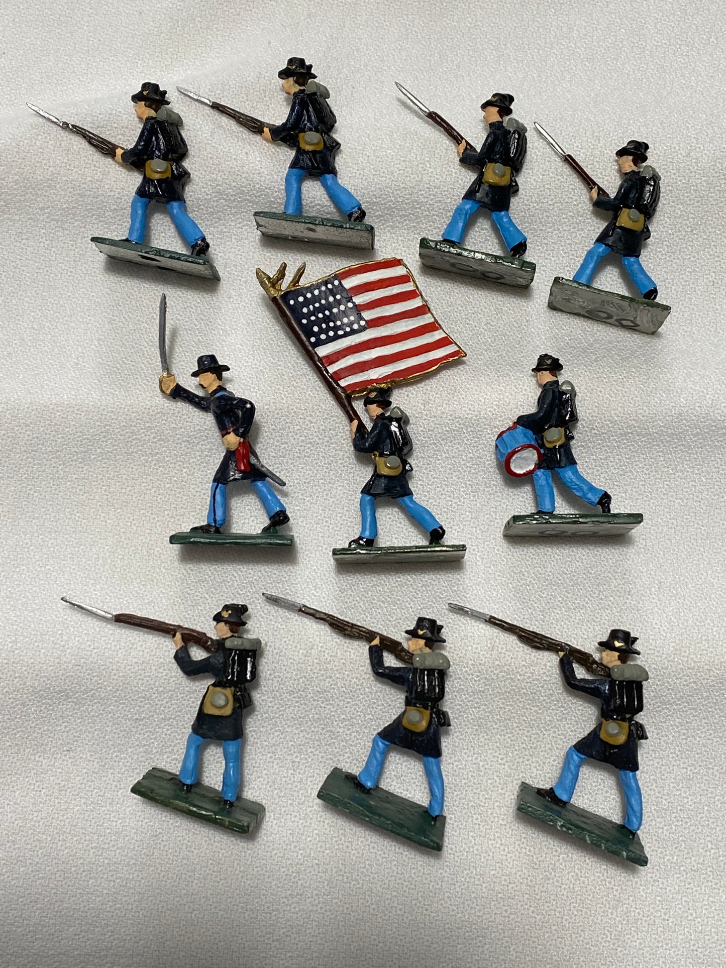 X- SAE Compatible 30mm ModelToys USA MODELTOY American Civil War Union IRON BRIGADE / Black Hat