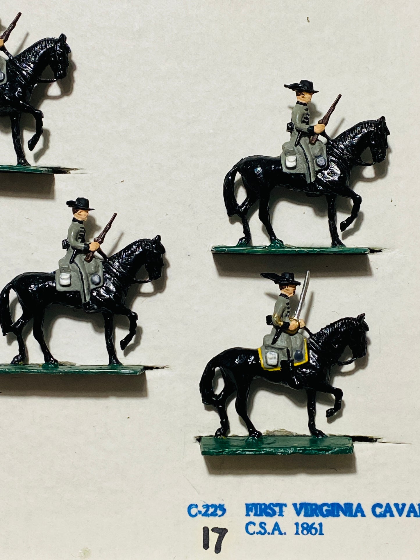 X ModelToys USA 30mm Civil War Confederate 1stVirginia Cavalry