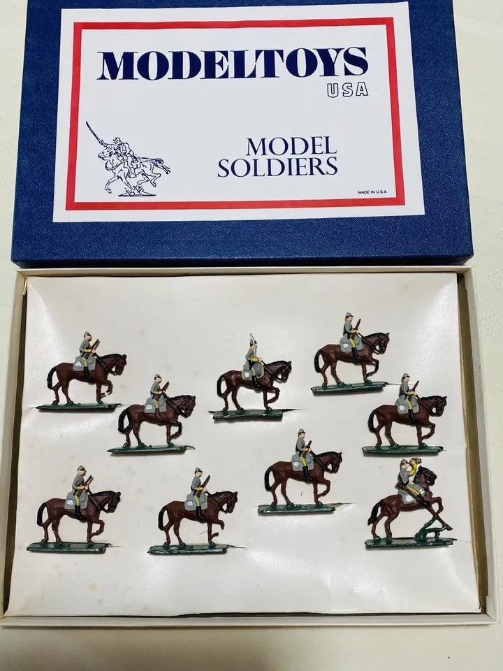 X ModelToys USA, SAE 30mm  Compatible Civil War Confederate Cavalry w/ Carbines