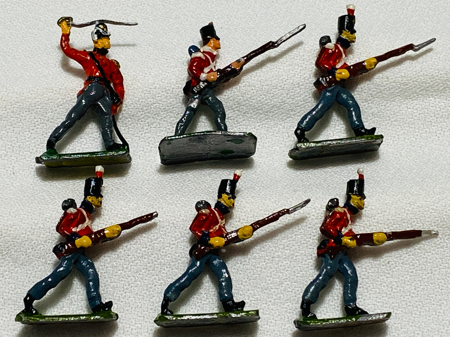 X Napoleonic War British SAE 30mm Infantry Figures