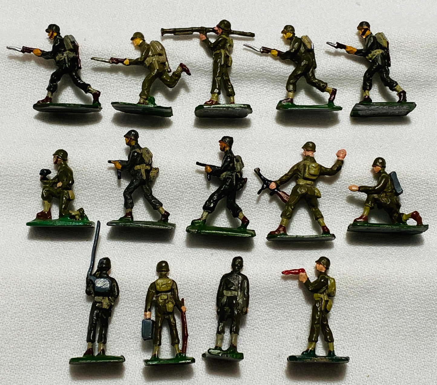 X SAE 30mm  World War II American Infantry Action Soldiers