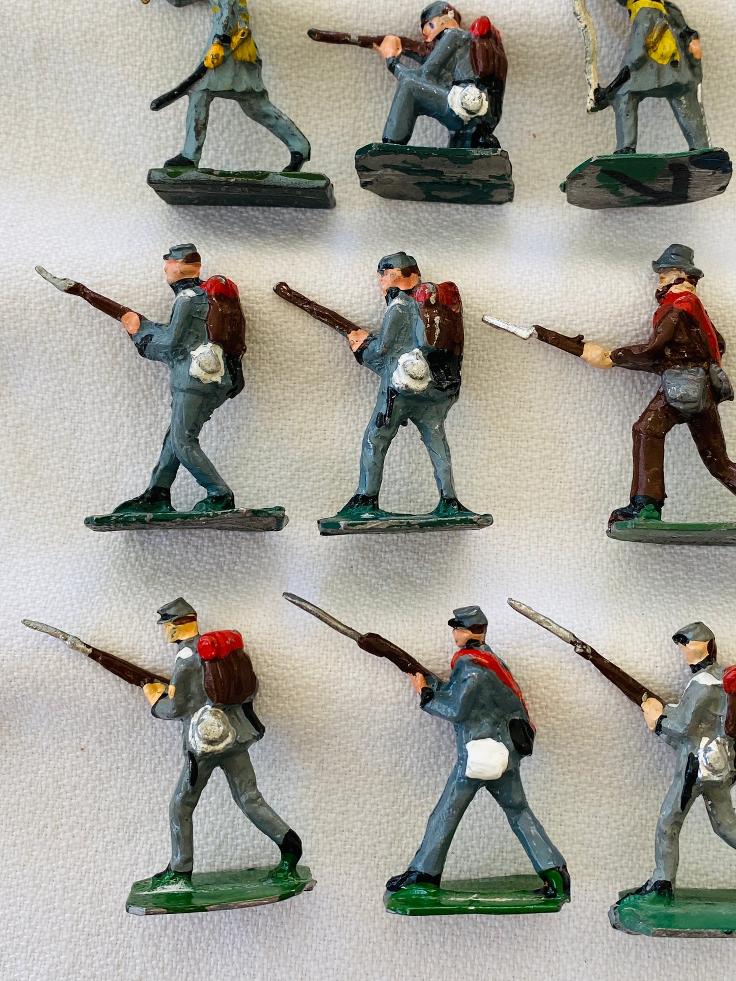 X- SAE 30mm  American Civil War Confederate Infantry Soldiers - Flag